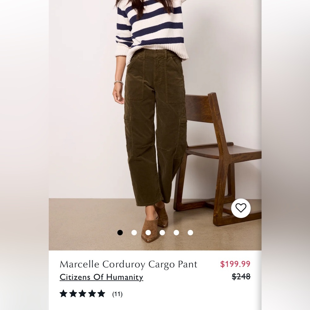 Marcelle corduroy cargo pants